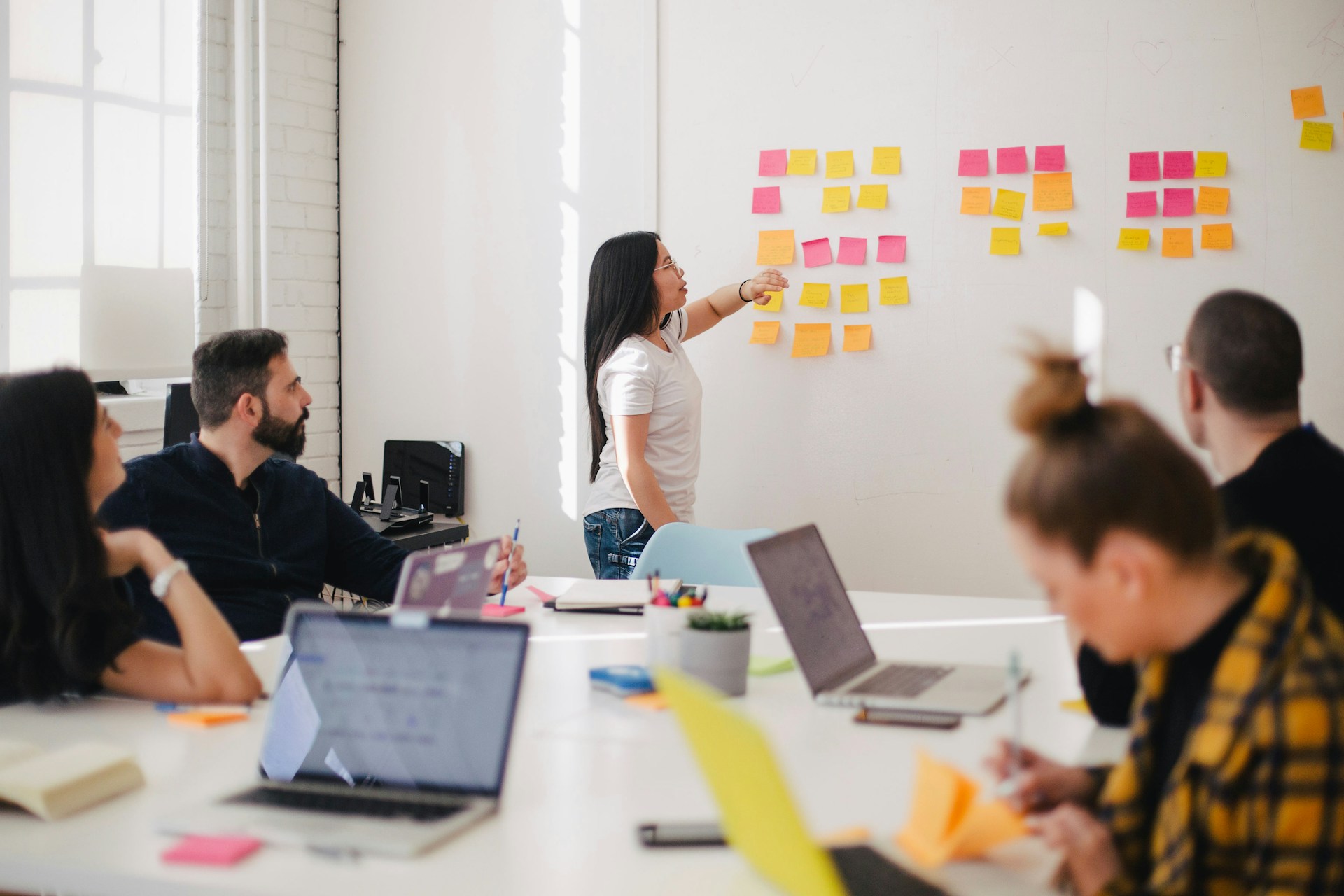 Whiteboard architecture session for AI strategy discovery